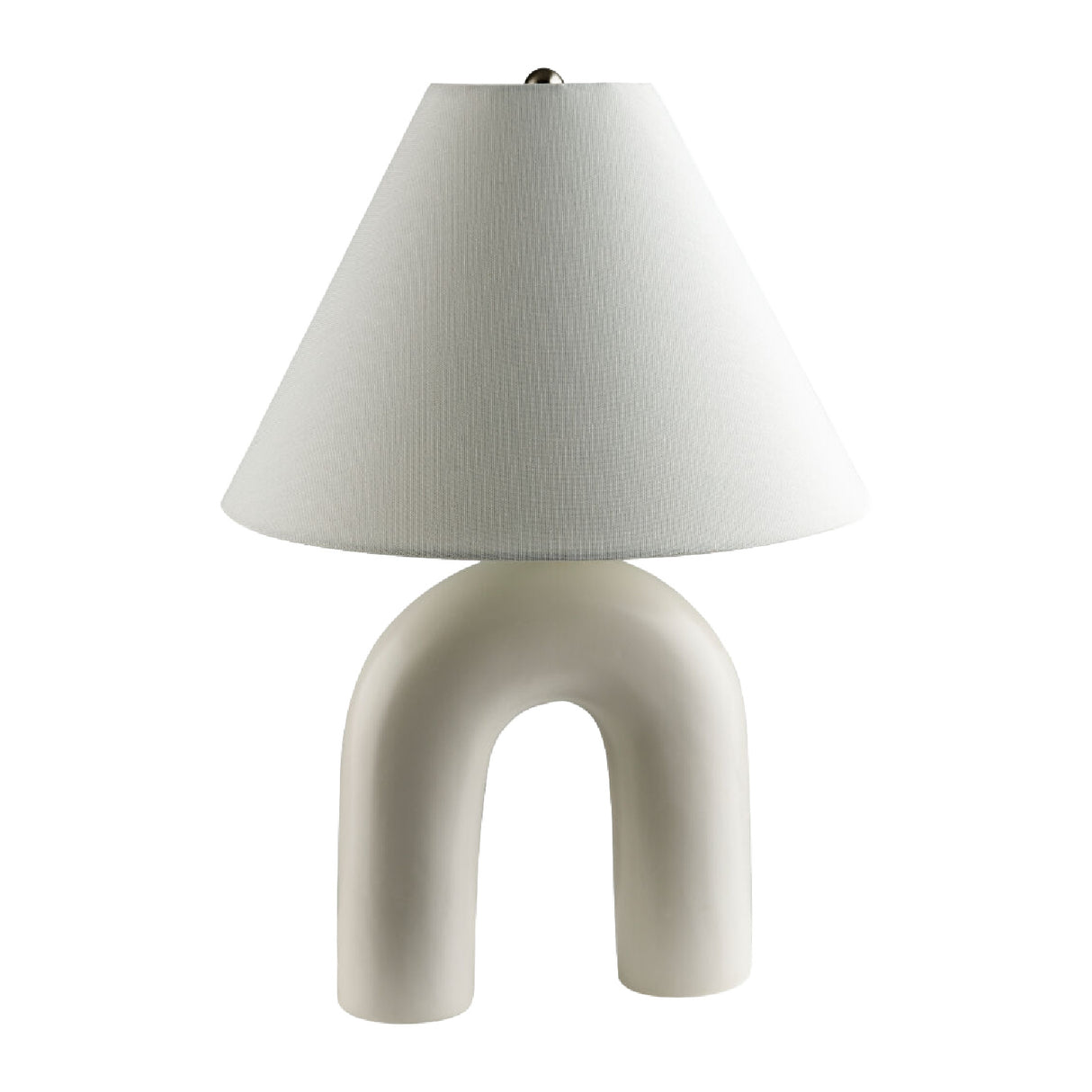 Modern European furniture - White Arched Ceramic Table Lamp - www.oroa.com | Oroa.com