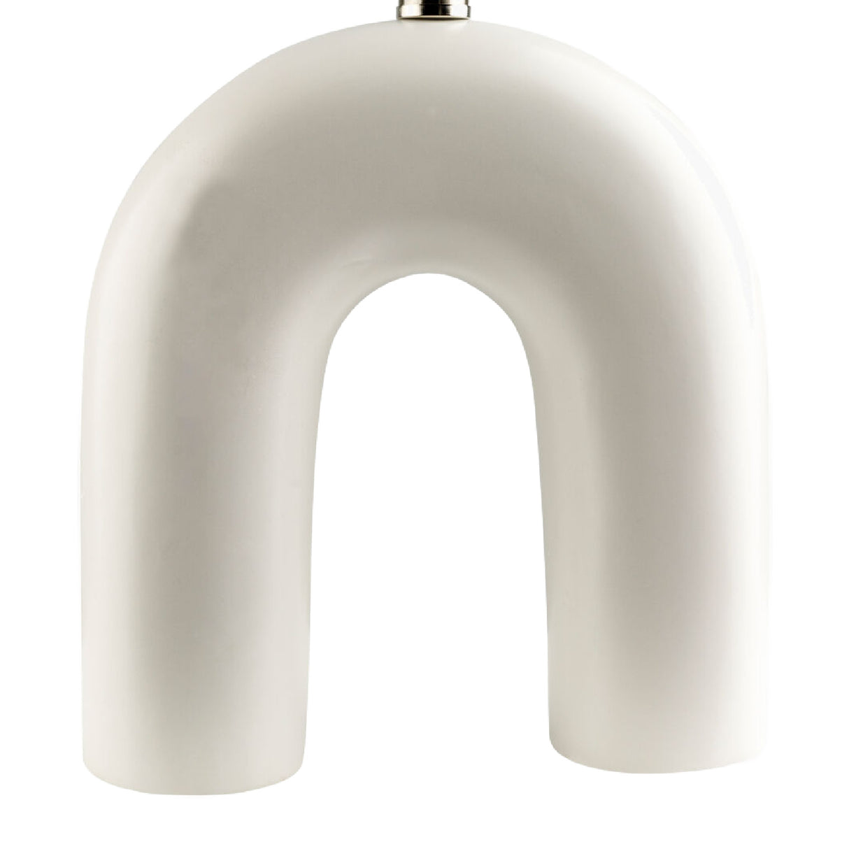 Modern European furniture - White Arched Ceramic Table Lamp - www.oroa.com | Oroa.com