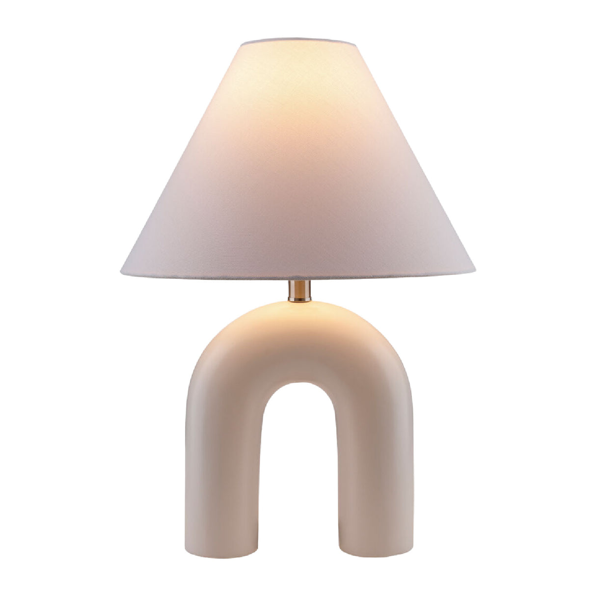 Modern European furniture - White Arched Ceramic Table Lamp - www.oroa.com | Oroa.com