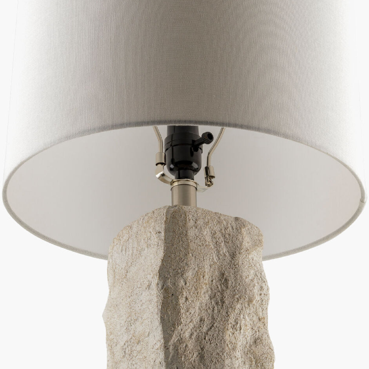 Modern European furniture - White Organic Textured Table Lamp - www.oroa.com | Oroa.com