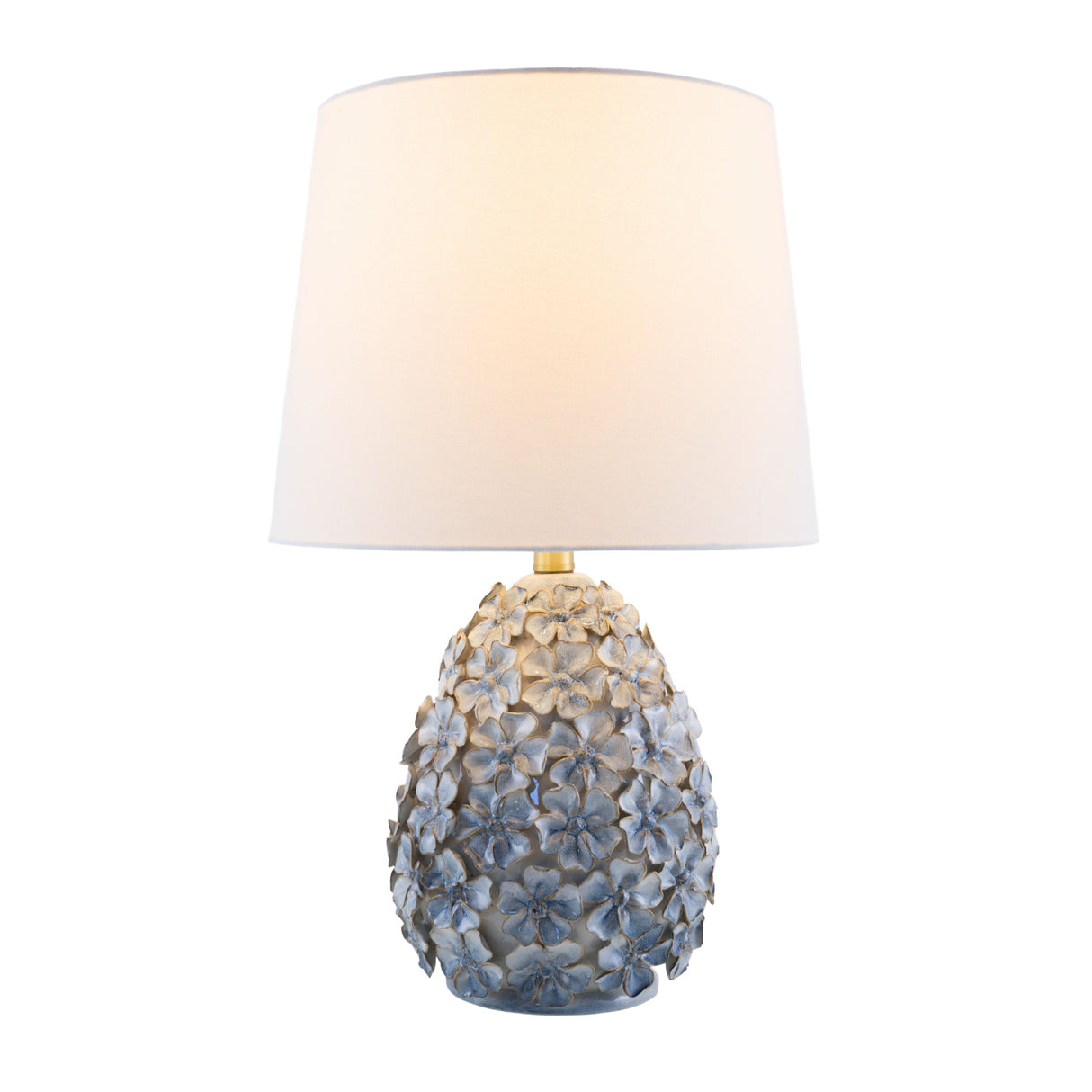 Modern European furniture - Blue Floral Ceramic Table Lamp - www.oroa.com | Oroa.com