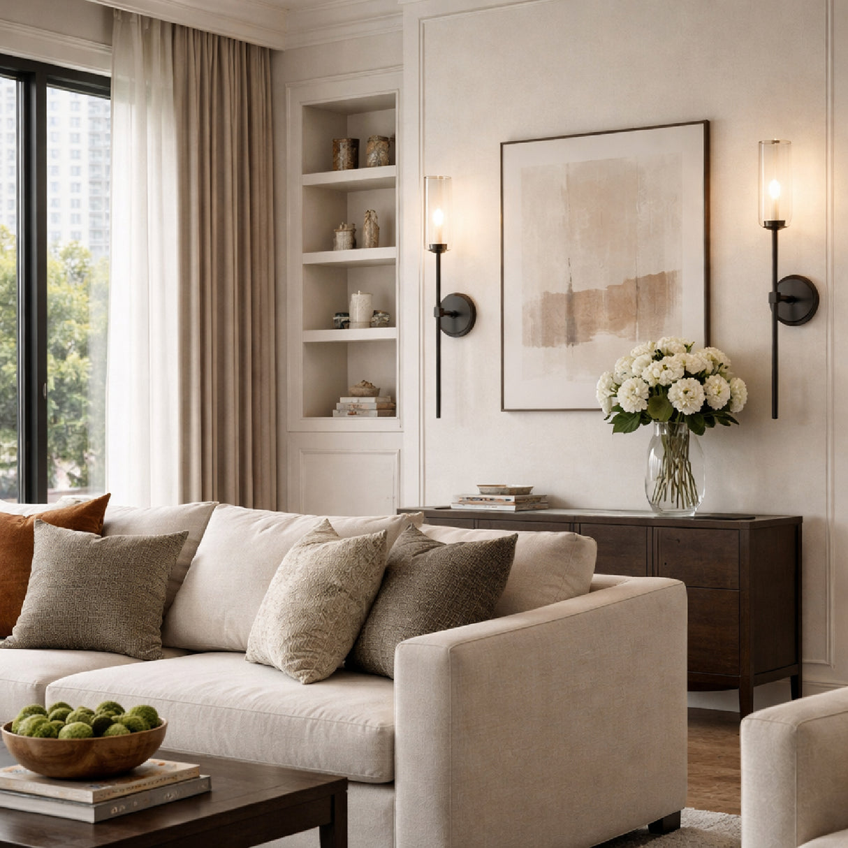 Modern European furniture - Clear Glass Shade Wall Lamp - www.oroa.com | Oroa.com