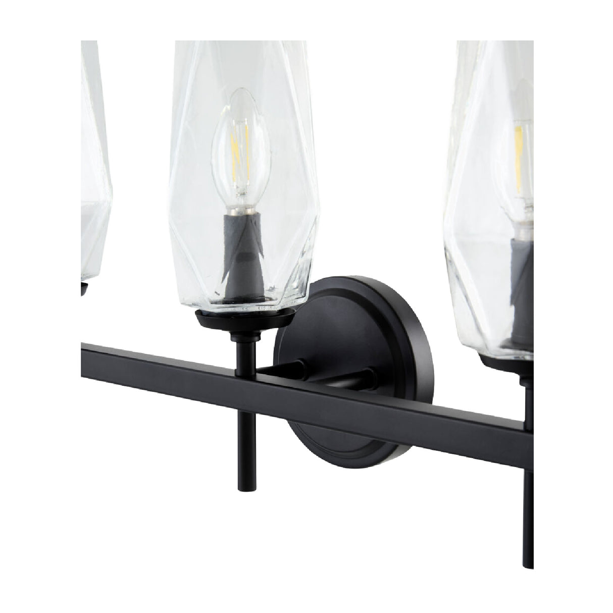 Modern European furniture - Faceted Clear Glass Wall Lamp - www.oroa.com | Oroa.com