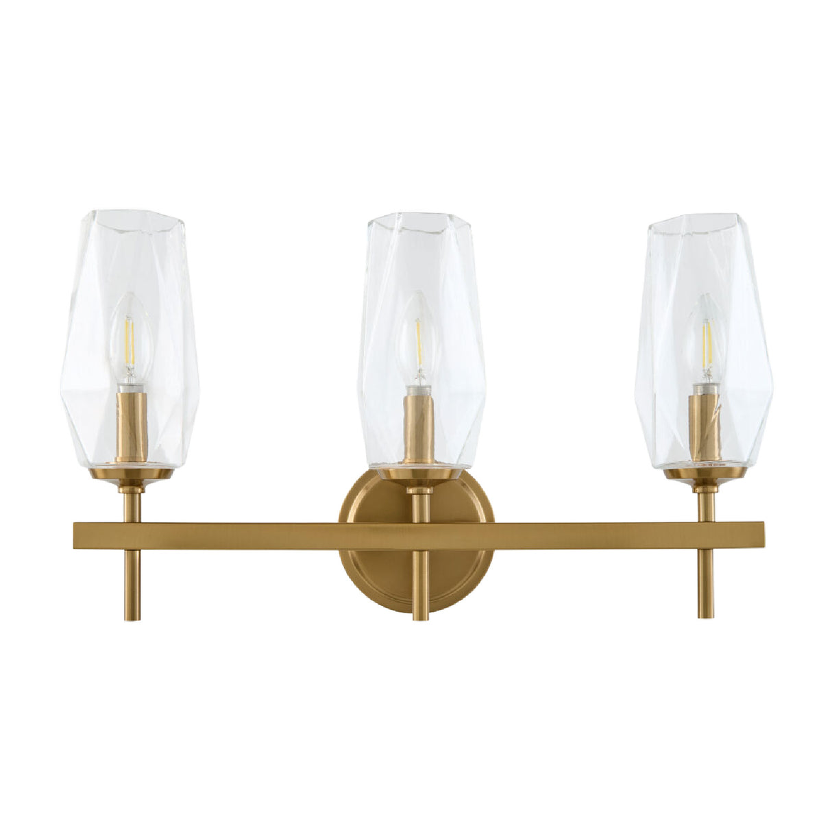 Modern European furniture - Faceted Clear Glass Wall Lamp - www.oroa.com | Oroa.com