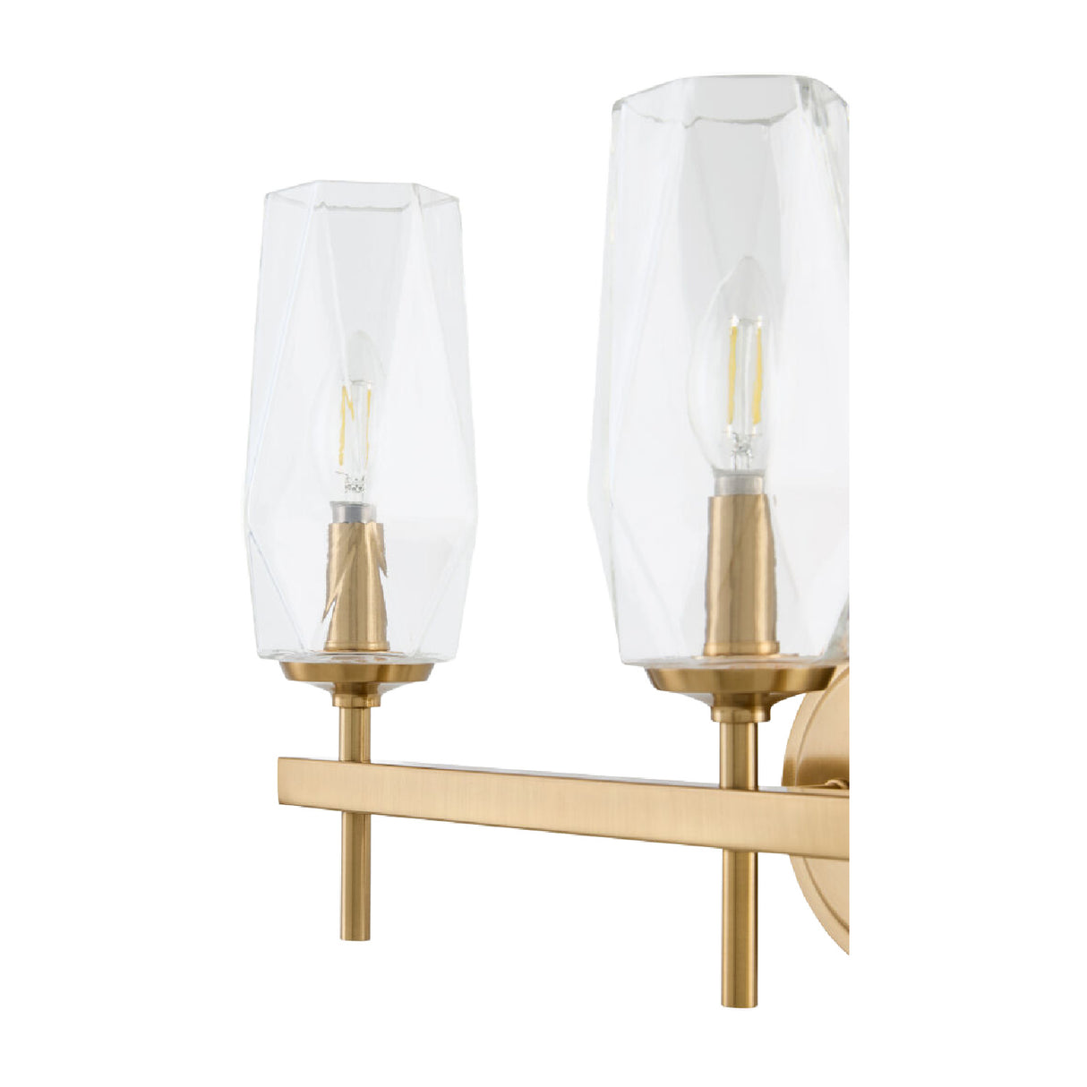 Modern European furniture - Faceted Clear Glass Wall Lamp - www.oroa.com | Oroa.com
