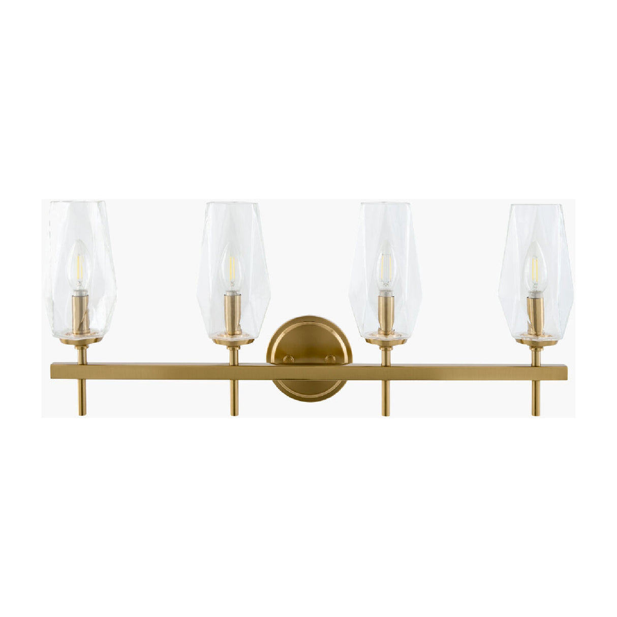 Modern European furniture - Faceted Clear Glass Wall Lamp - www.oroa.com | Oroa.com