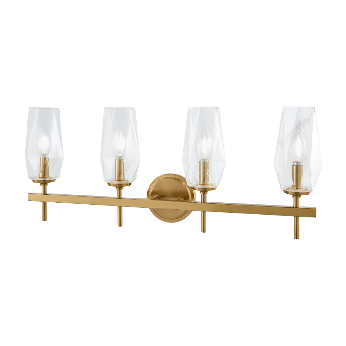 Modern European furniture - Faceted Clear Glass Wall Lamp - www.oroa.com | Oroa.com