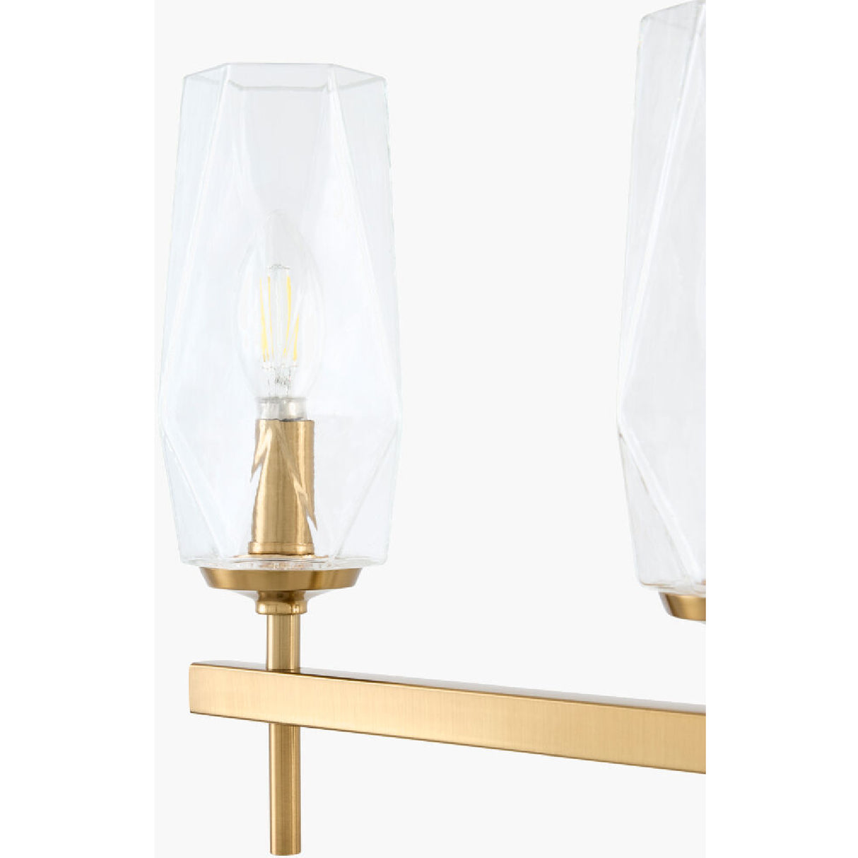 Modern European furniture - Faceted Clear Glass Wall Lamp - www.oroa.com | Oroa.com