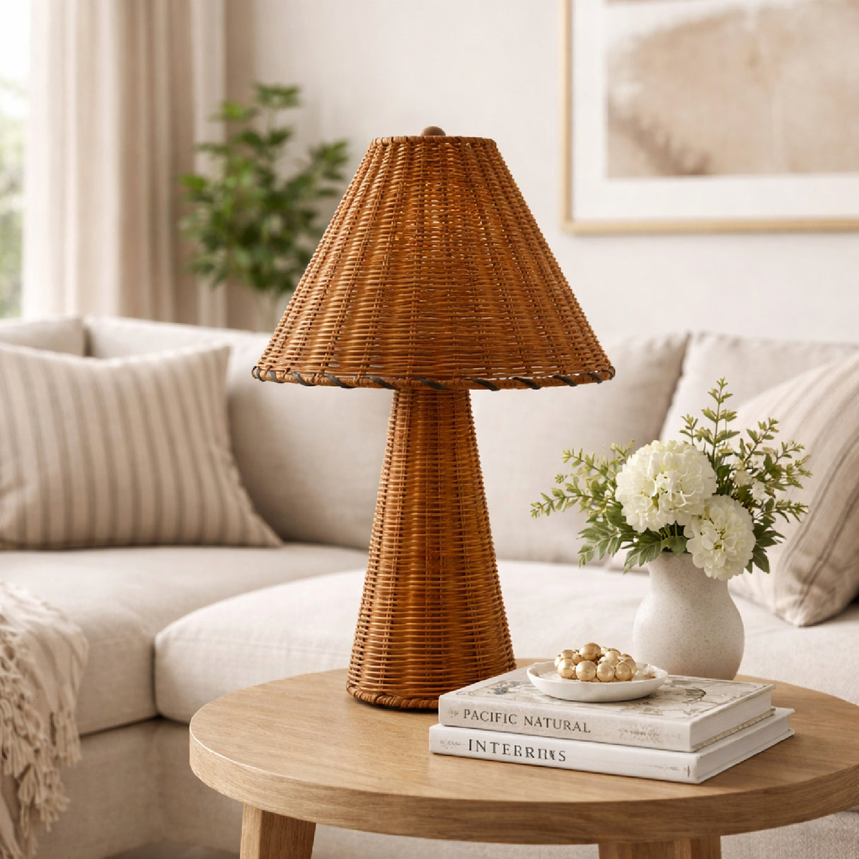 Modern European furniture - Rattan Accent Table Lamp - www.oroa.com | Oroa.com