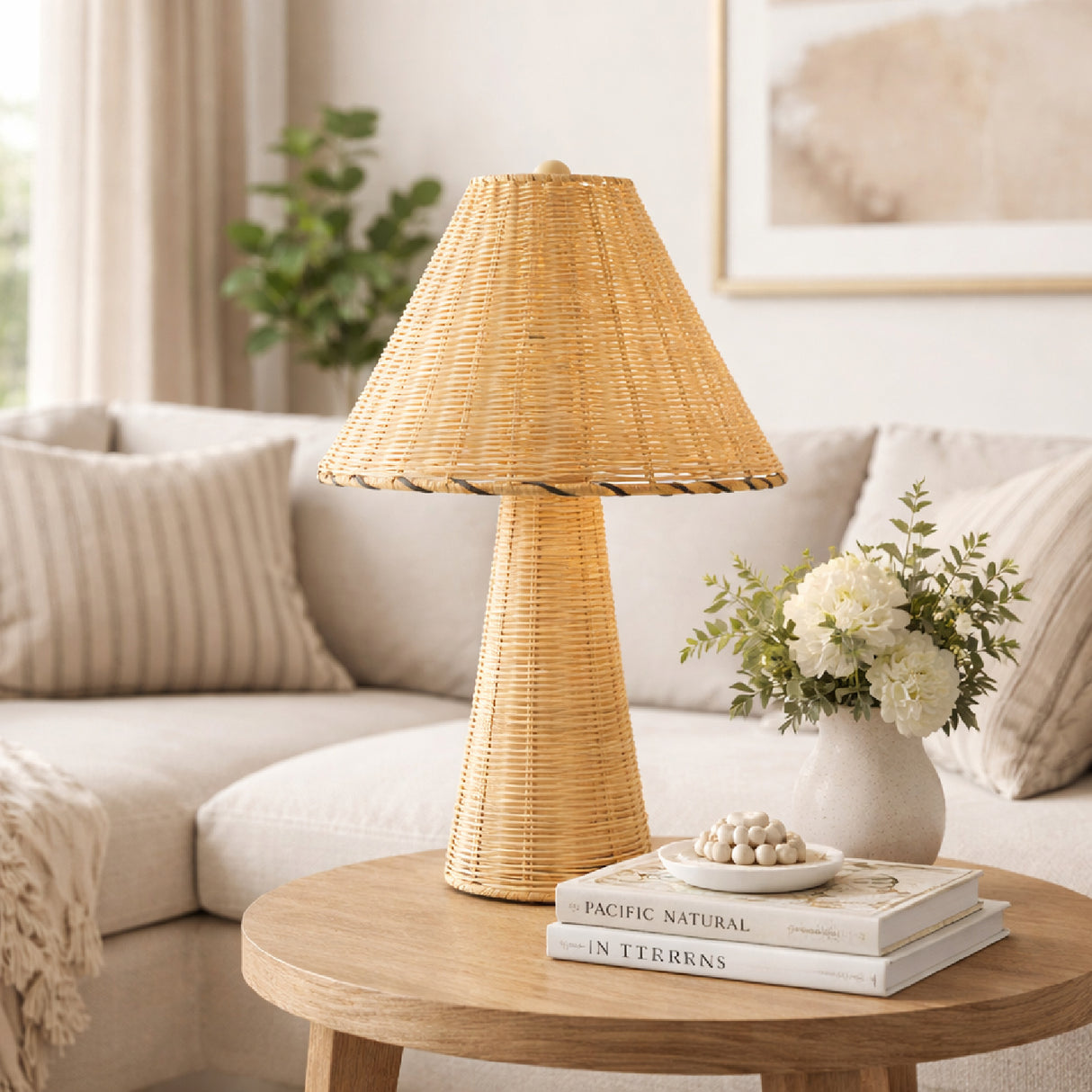 Modern European furniture - Rattan Accent Table Lamp - www.oroa.com | Oroa.com