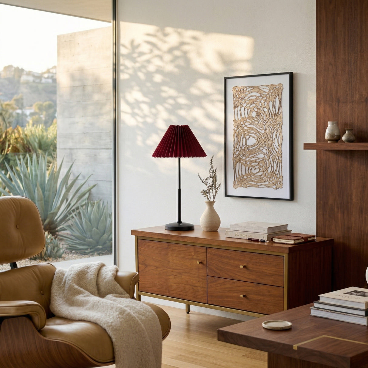 Modern European furniture - Pleated Fabric Table Lamp - www.oroa.com | Oroa.com