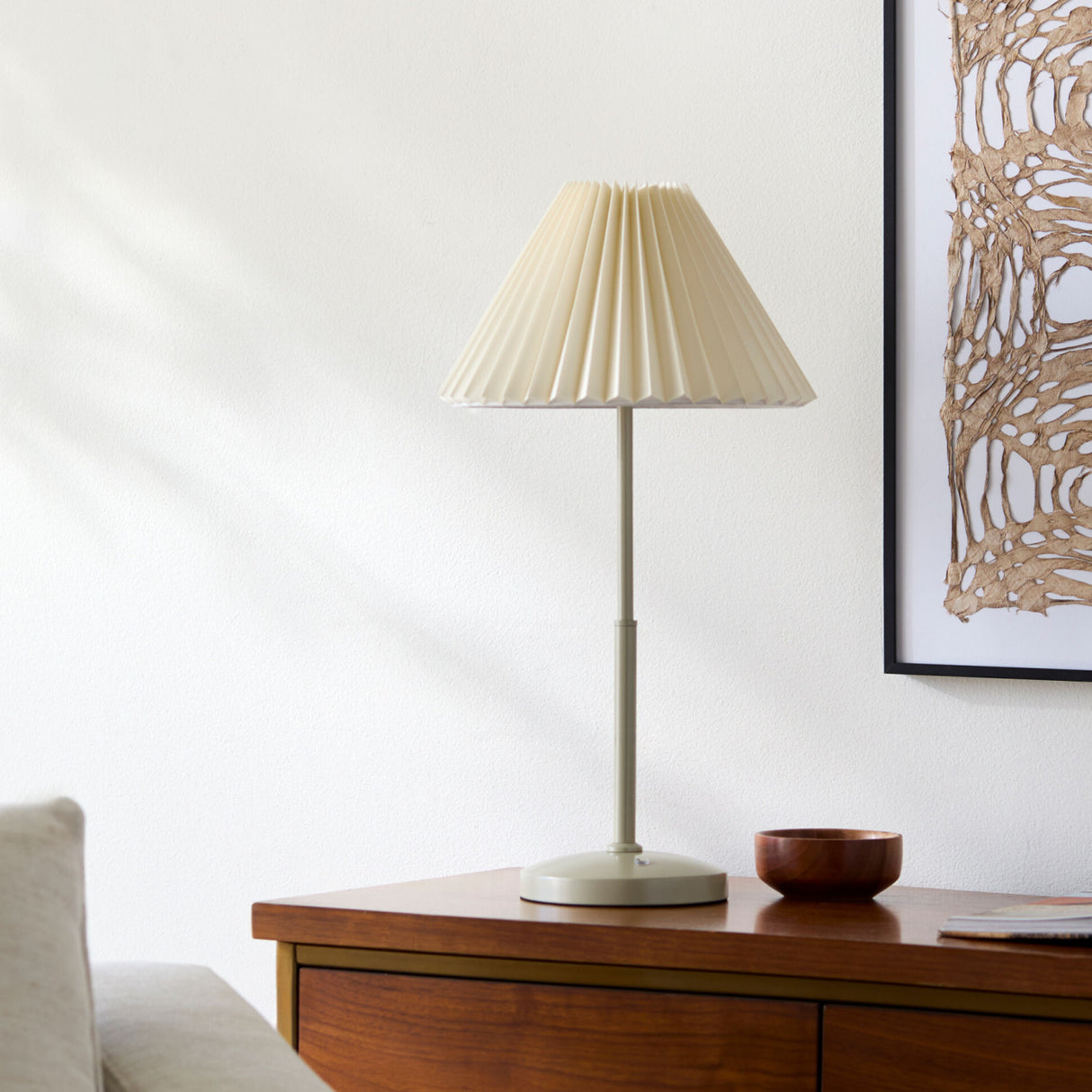 Modern European furniture - Pleated Fabric Accent Table Lamp - www.oroa.com | Oroa.com