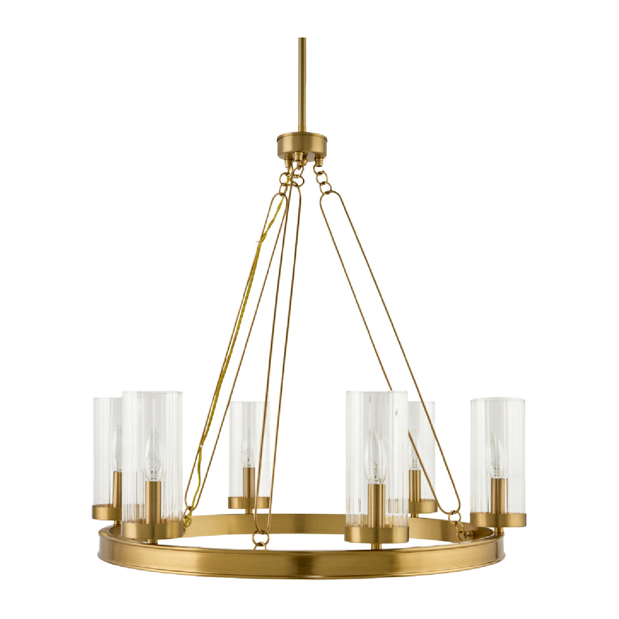 Modern European furniture - Cylindrical Glass 8-Light Chandelier S - www.oroa.com | Oroa.com