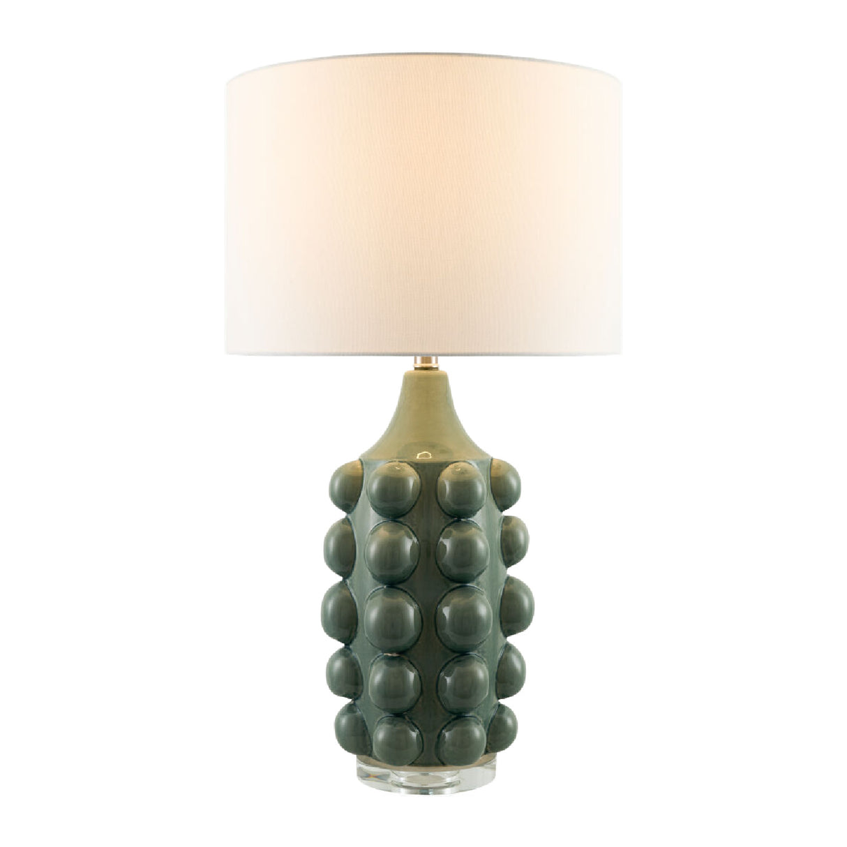 Modern European furniture - Embellished Green Ceramic Table Lamp - www.oroa.com | Oroa.com