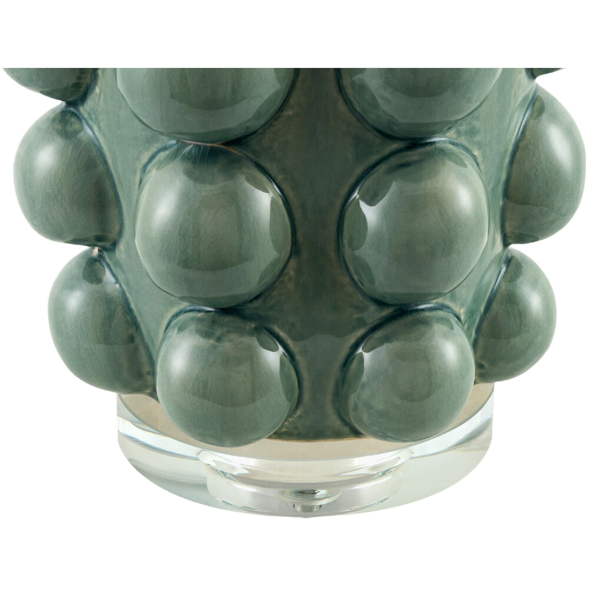Modern European furniture - Embellished Green Ceramic Table Lamp - www.oroa.com | Oroa.com