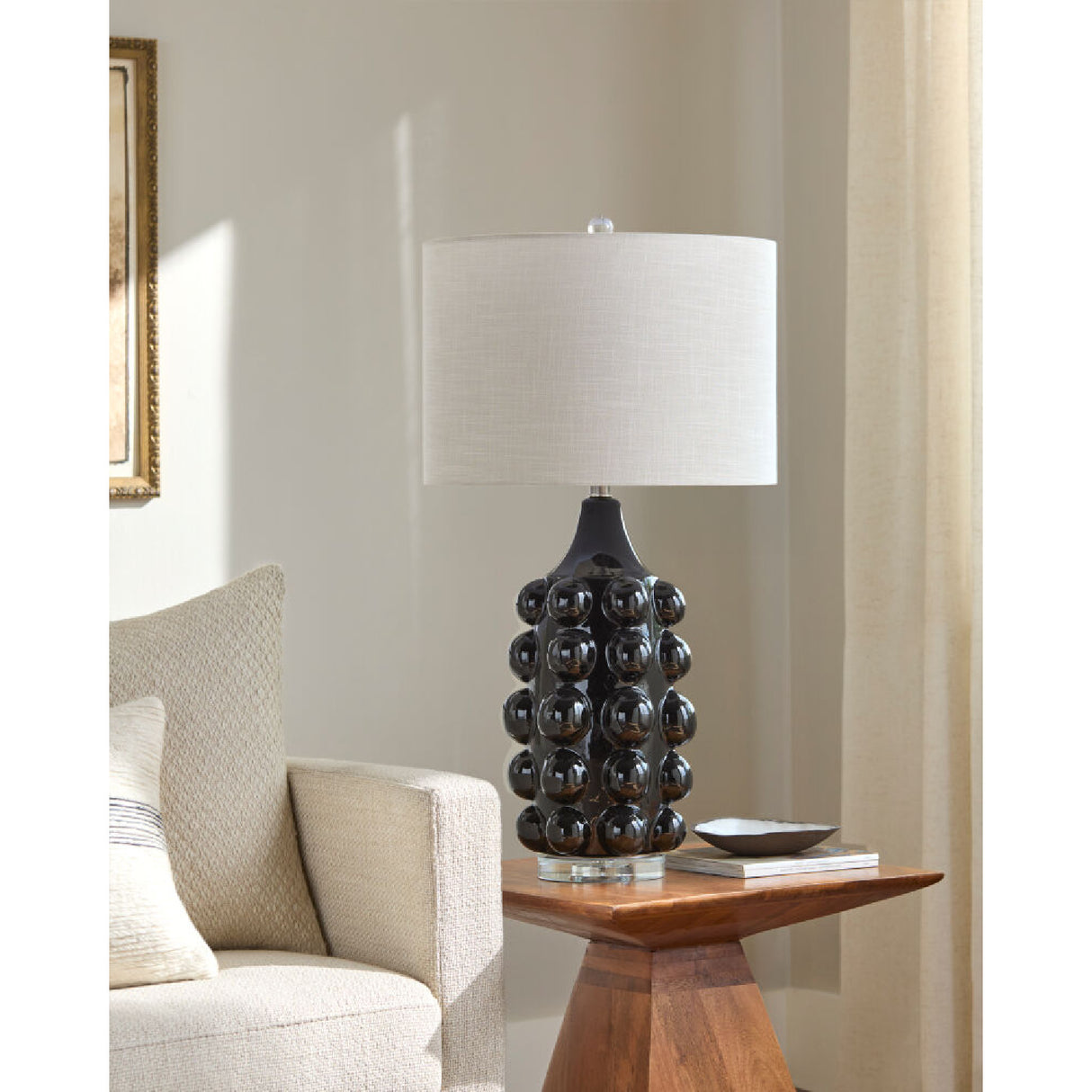Modern European furniture - Embellished Green Ceramic Table Lamp - www.oroa.com | Oroa.com