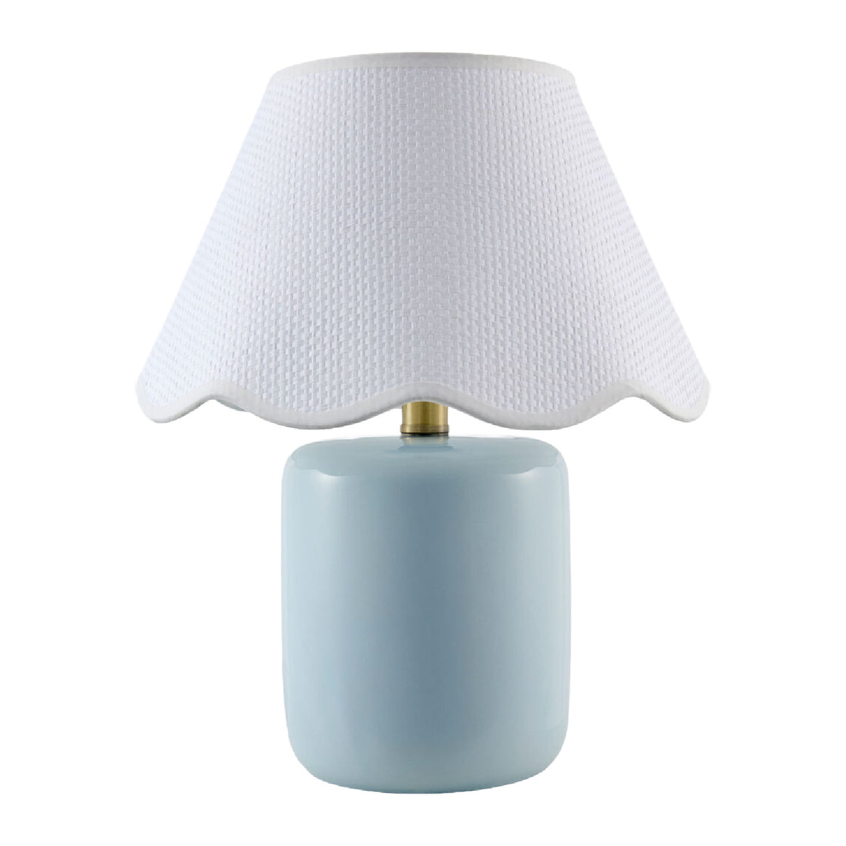 Modern European furniture - Scalloped Seagrass Ceramic Table Lamp - www.oroa.com | Oroa.com