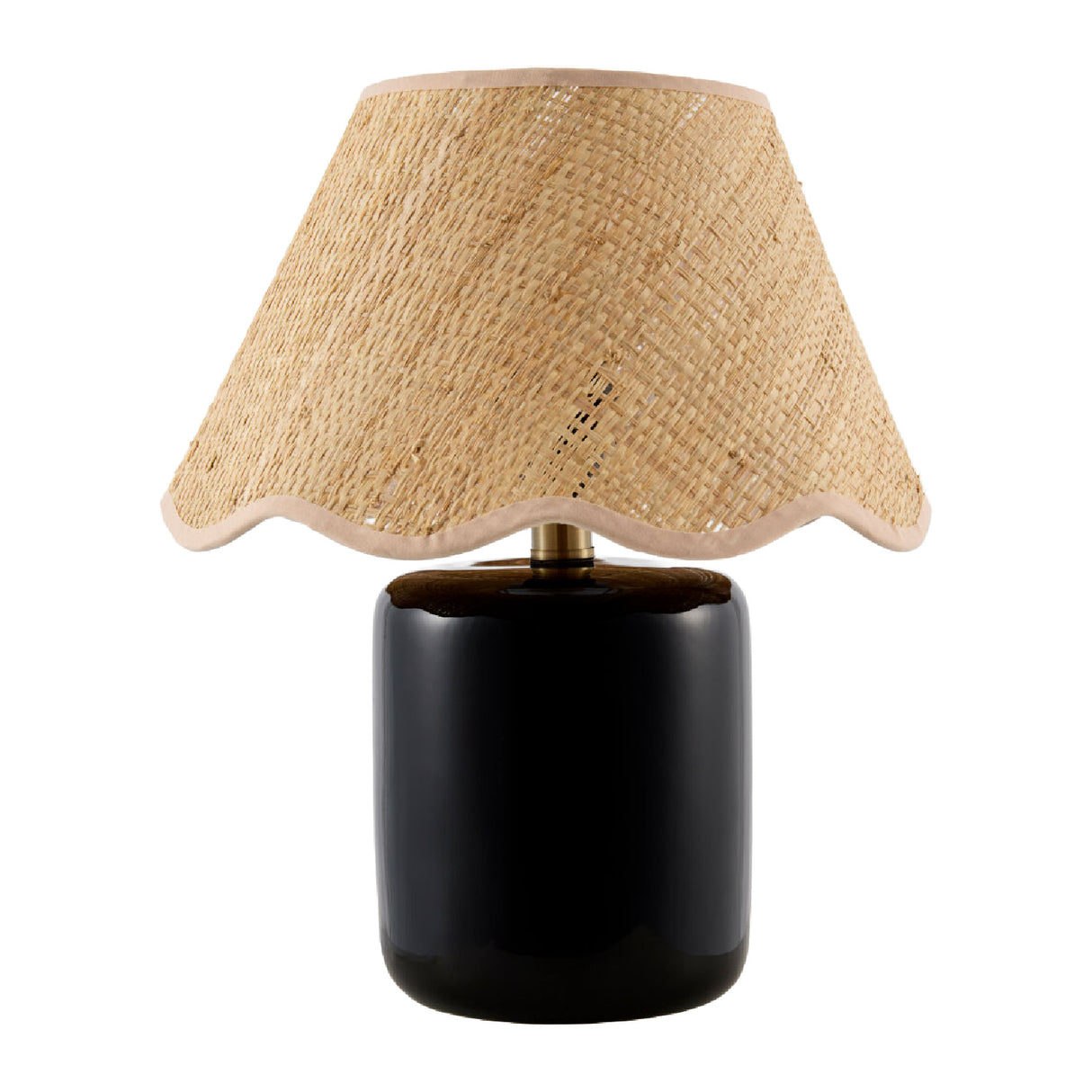 Scalloped Edge Seagrass Table Lamp | Oroa.com