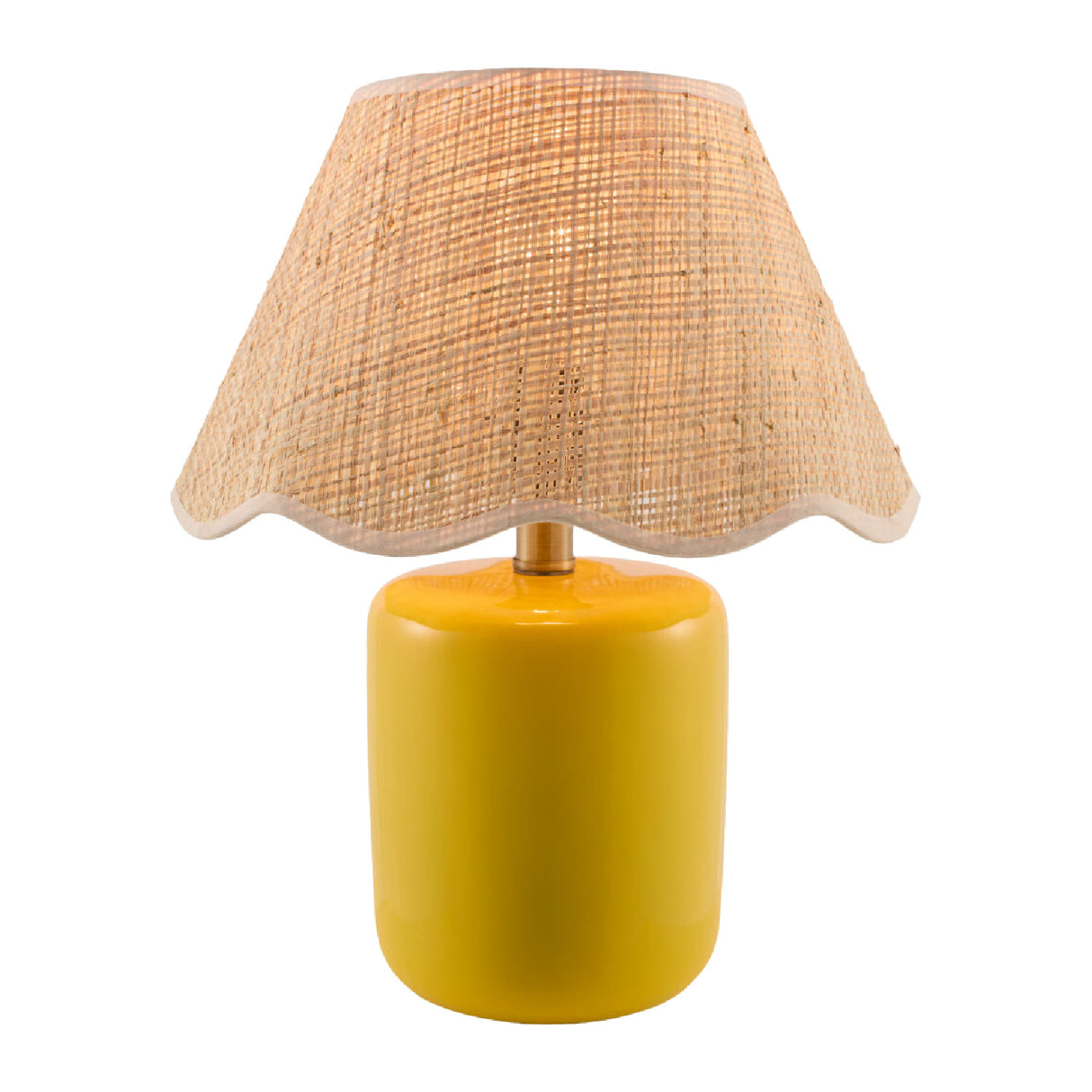 Modern European furniture - Scalloped Edge Seagrass Table Lamp - www.oroa.com | Oroa.com