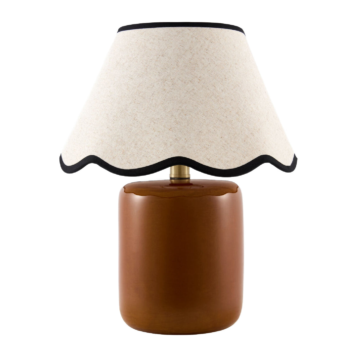 Modern European furniture - Scalloped Linen Ceramic Table Lamp - www.oroa.com | Oroa.com