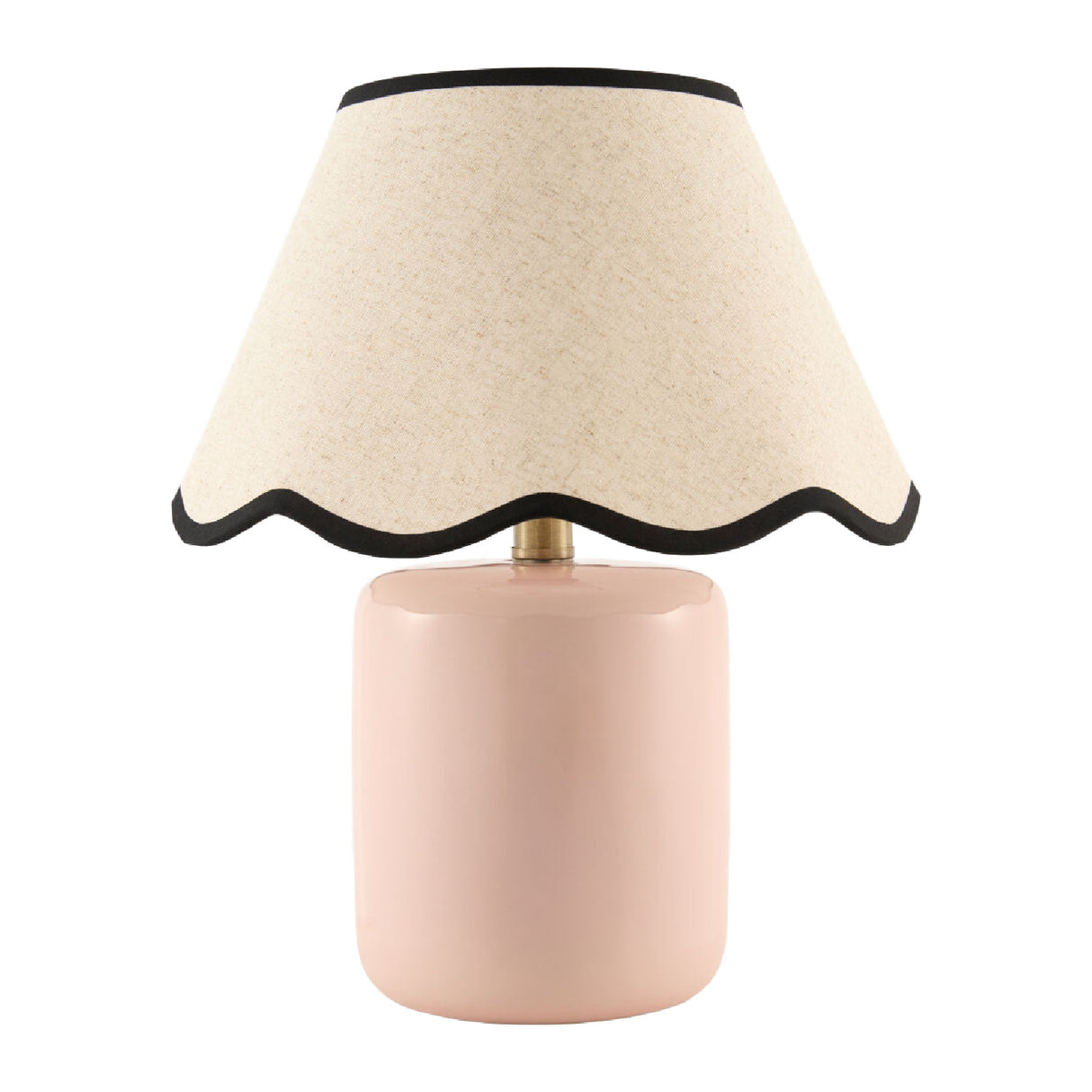Modern European furniture - Scalloped Linen Ceramic Table Lamp - www.oroa.com | Oroa.com
