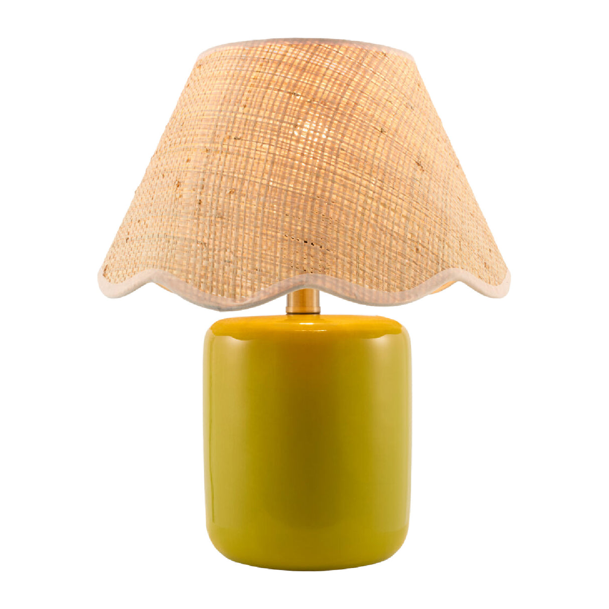 Modern European furniture - Scalloped Edge Seagrass Table Lamp - www.oroa.com | Oroa.com
