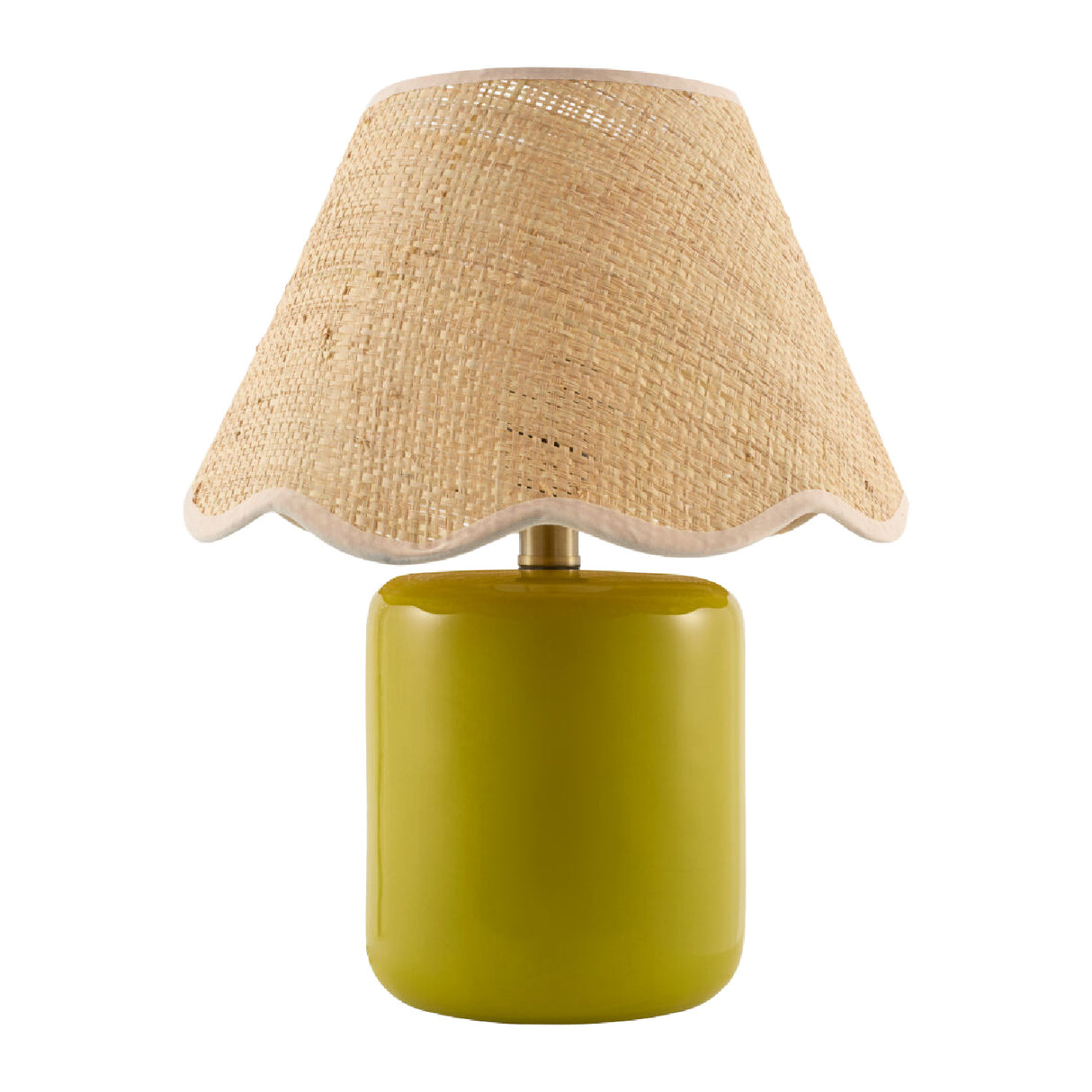 Modern European furniture - Scalloped Edge Seagrass Table Lamp - www.oroa.com | Oroa.com