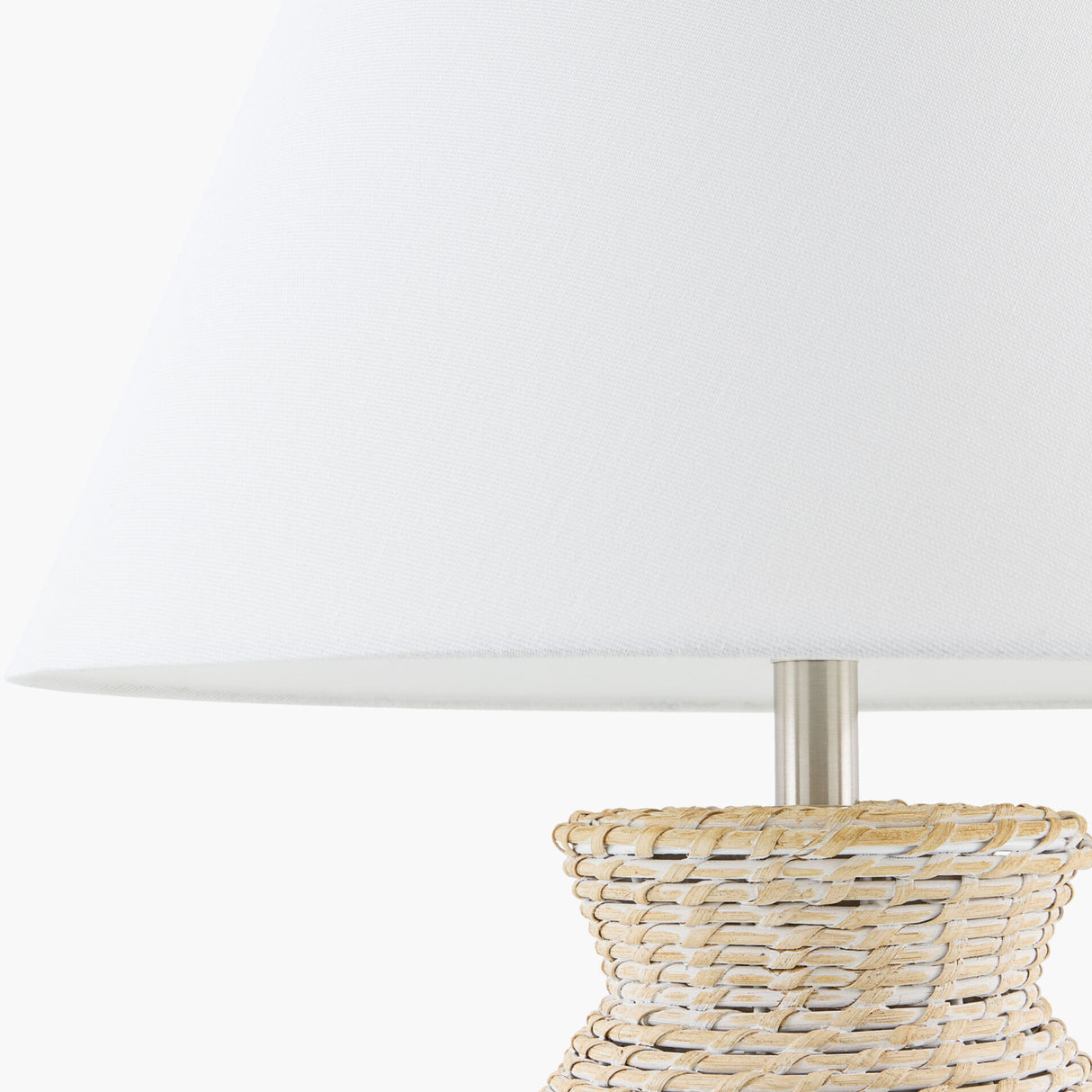 Modern European furniture - Painted Rattan Accent Table Lamp - www.oroa.com | Oroa.com