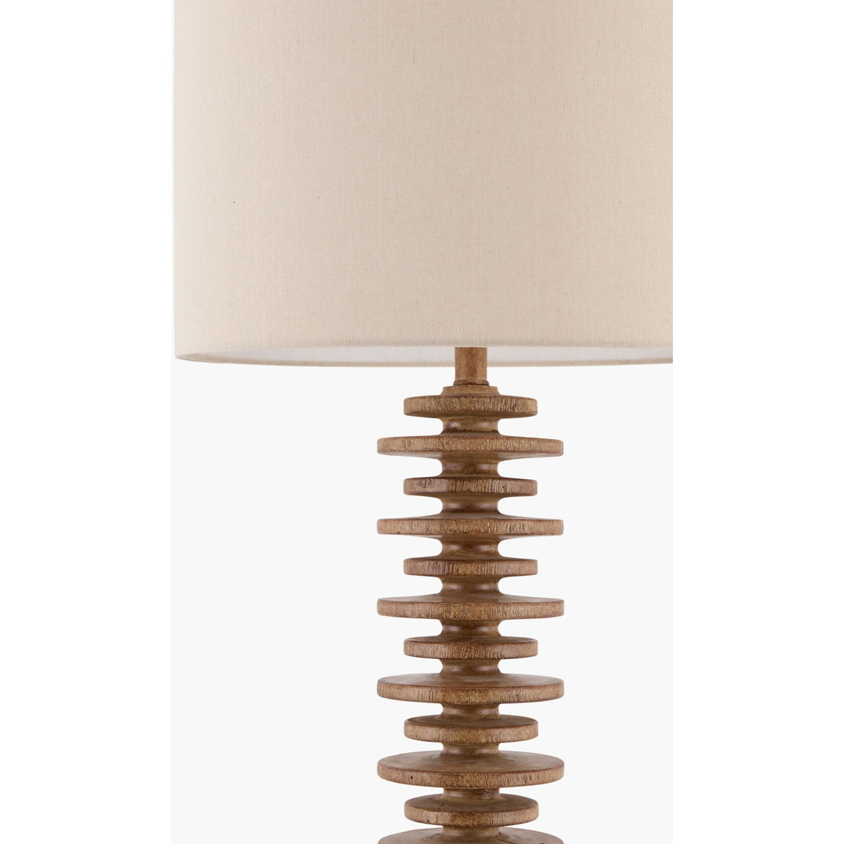 Modern European furniture - Beige Stacked Base Floor Lamp - www.oroa.com | Oroa.com