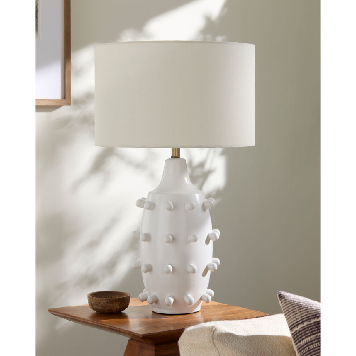 Modern European furniture - White Ceramic Table Lamp - www.oroa.com | Oroa.com