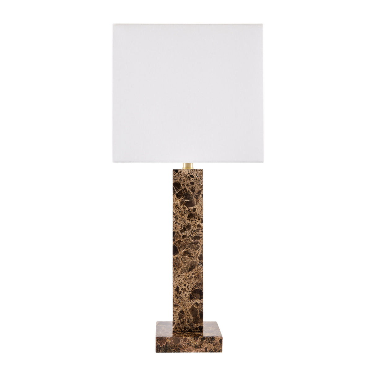Modern European furniture - Square Brush Marble Table Lamp - www.oroa.com | Oroa.com