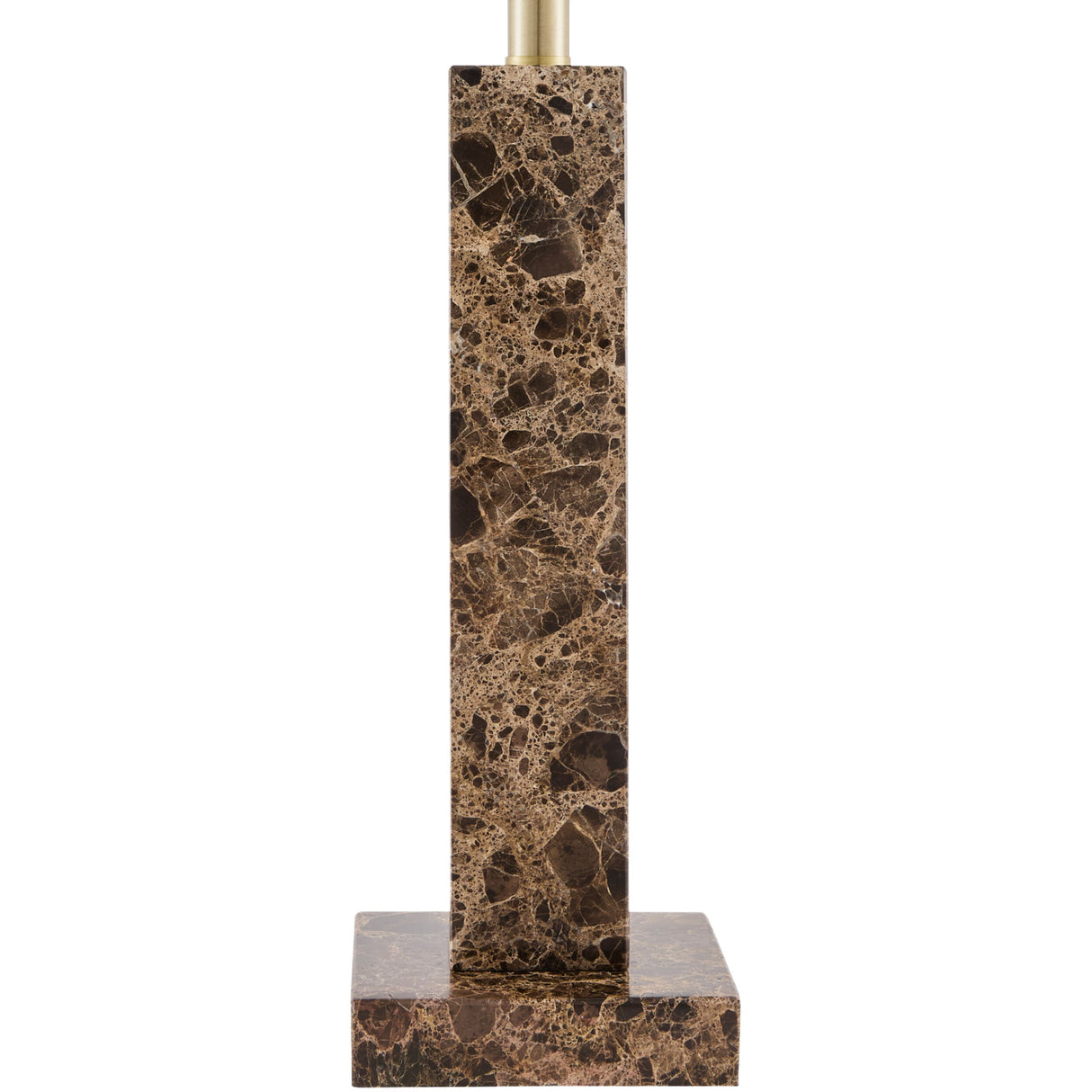 Modern European furniture - Square Brush Marble Table Lamp - www.oroa.com | Oroa.com