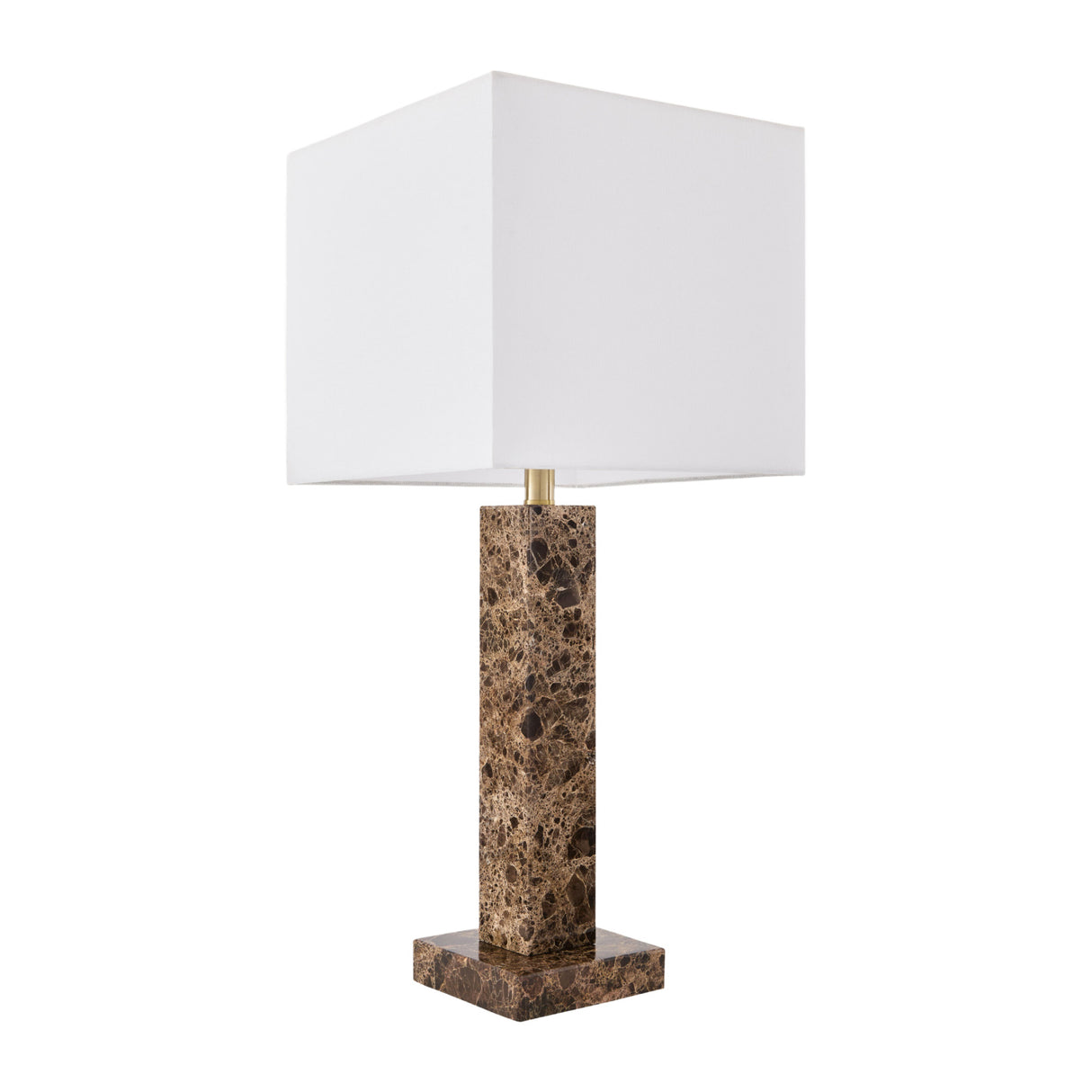 Modern European furniture - Square Brush Marble Table Lamp - www.oroa.com | Oroa.com