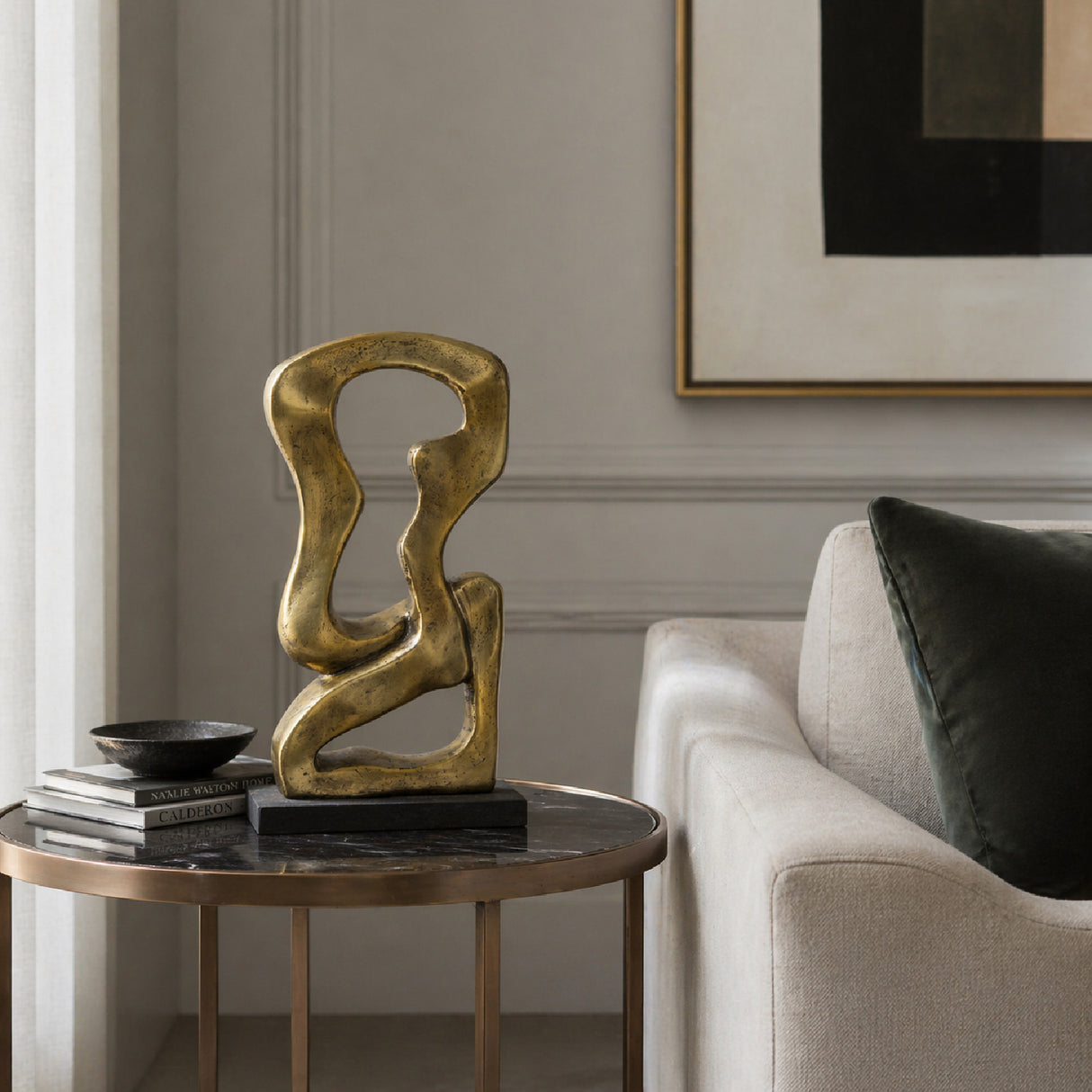 Modern European furniture - Antiqued Iron Decorative Sculpture - www.oroa.com | Oroa.com
