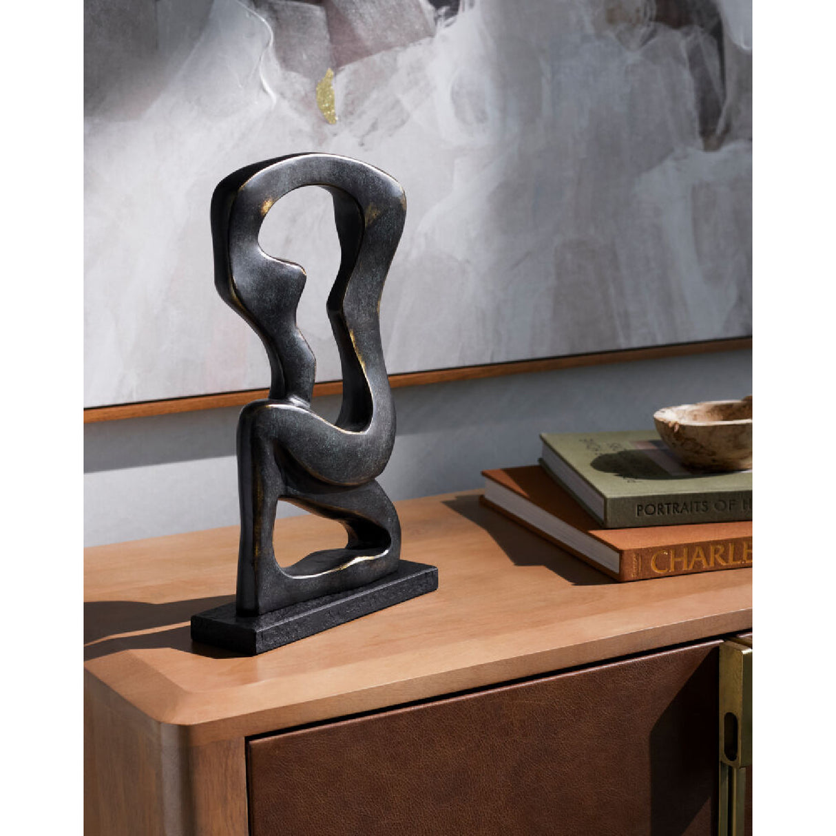 Modern European furniture - Antiqued Iron Decorative Sculpture - www.oroa.com | Oroa.com