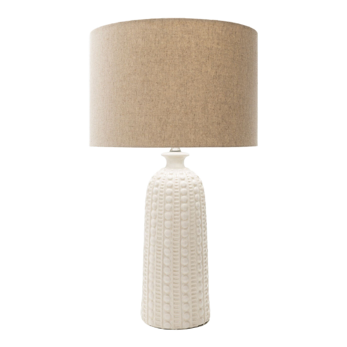 Modern European furniture - Crackle White Ceramic Table Lamp - www.oroa.com | Oroa.com