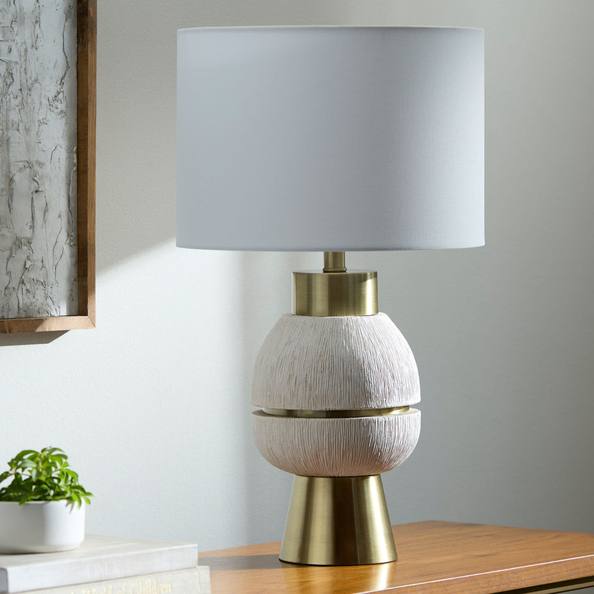 Modern European furniture - Stacked Base Modern Table Lamp - www.oroa.com | Oroa.com