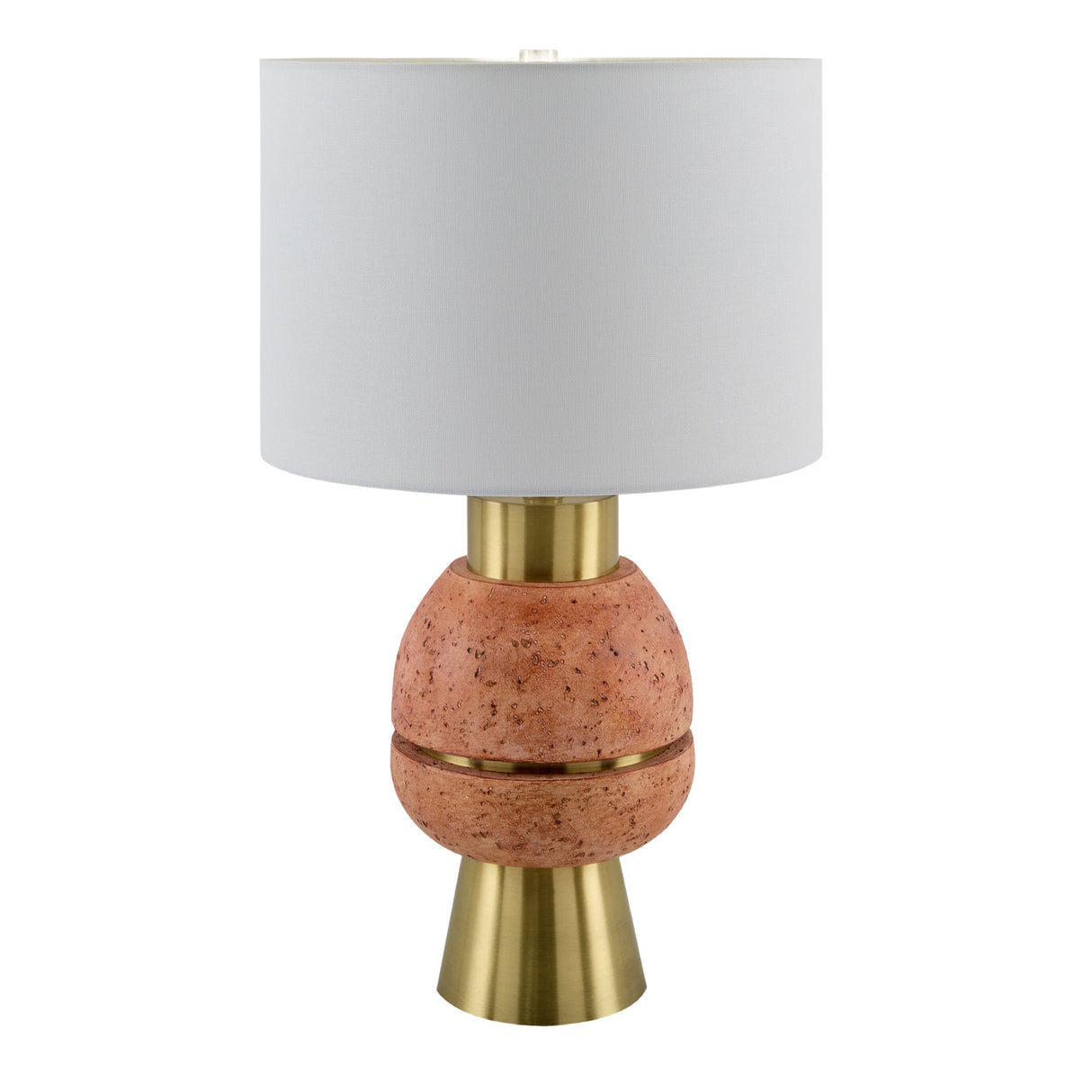 Modern European furniture - Textured Stacked Base Table Lamp - www.oroa.com | Oroa.com
