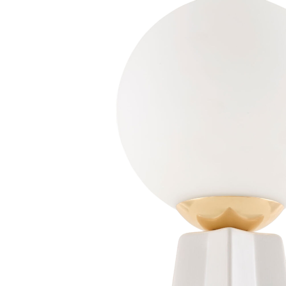 White Glass Globe Table Lamp | Oroa.com
