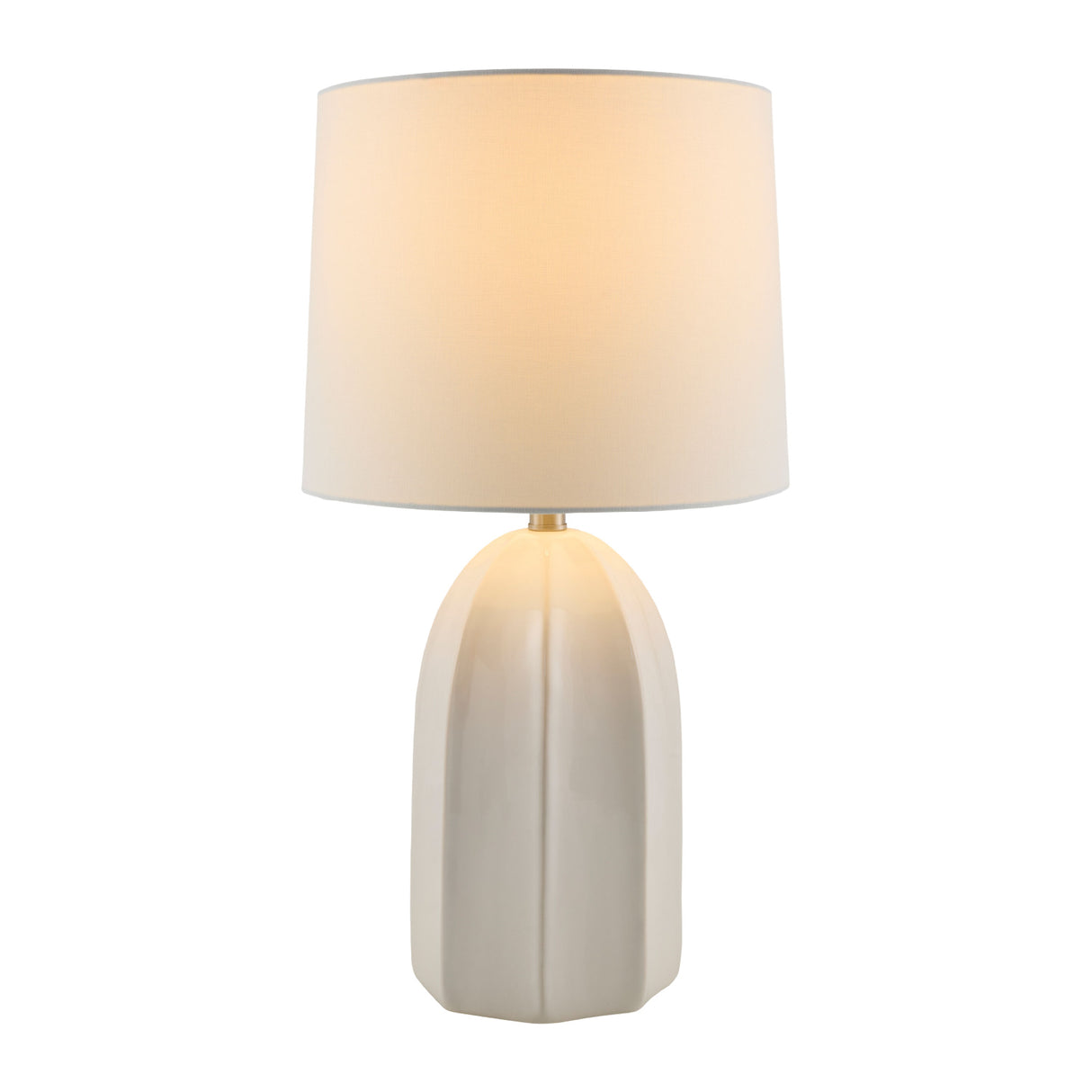 Modern European furniture - Glazed Ceramic Linen Table Lamp - www.oroa.com | Oroa.com