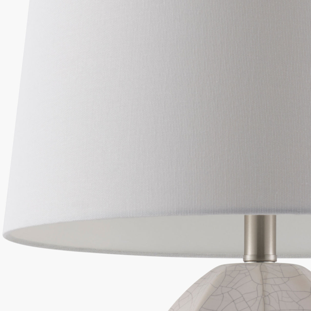 Modern European furniture - Glazed Ceramic Linen Table Lamp - www.oroa.com | Oroa.com