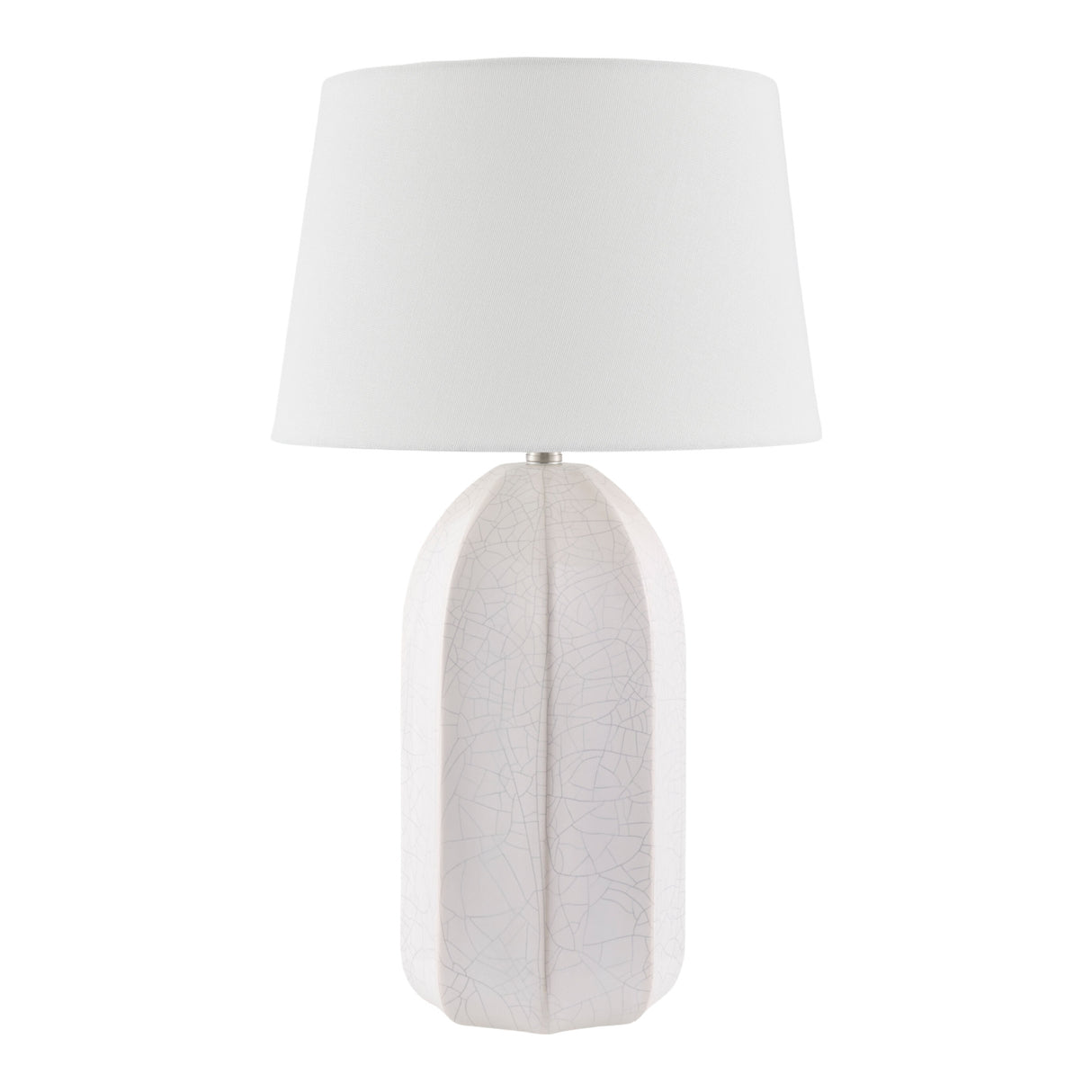 Modern European furniture - Glazed Ceramic Linen Table Lamp - www.oroa.com | Oroa.com