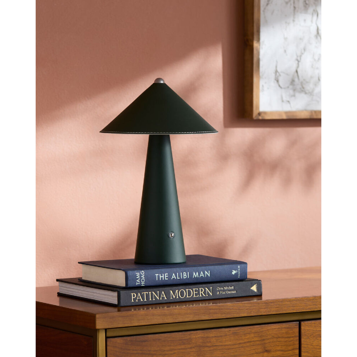 Modern European furniture - Brushed Leather Accent Table Lamp - www.oroa.com | Oroa.com