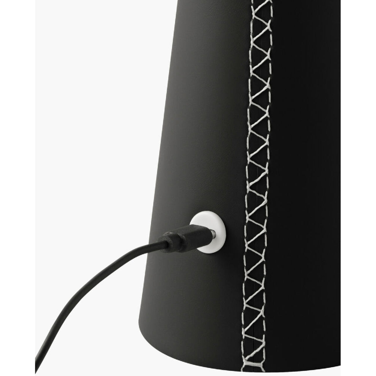 Modern European furniture - Brushed Leather Accent Table Lamp - www.oroa.com | Oroa.com