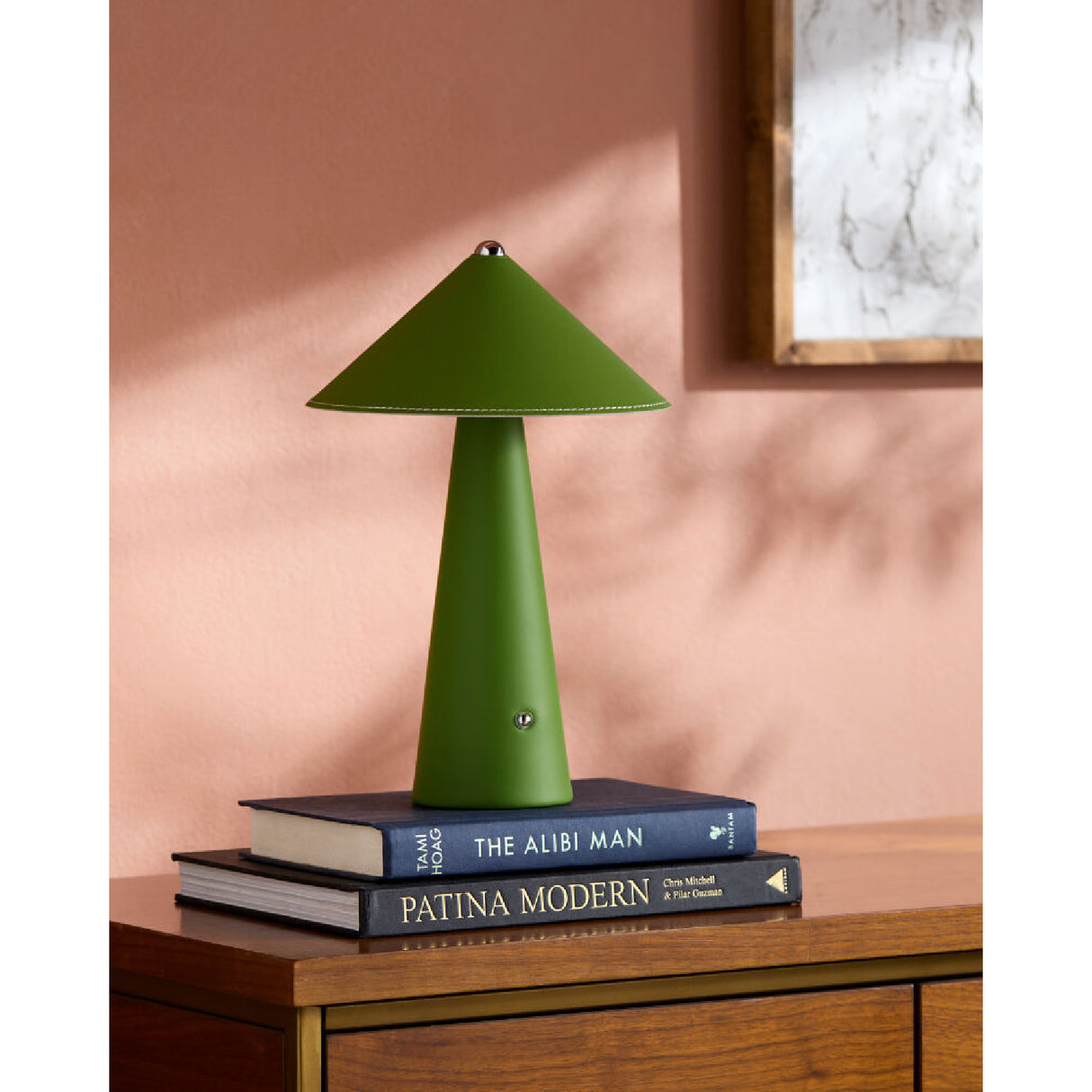 Modern European furniture - Brushed Leather Accent Table Lamp - www.oroa.com | Oroa.com