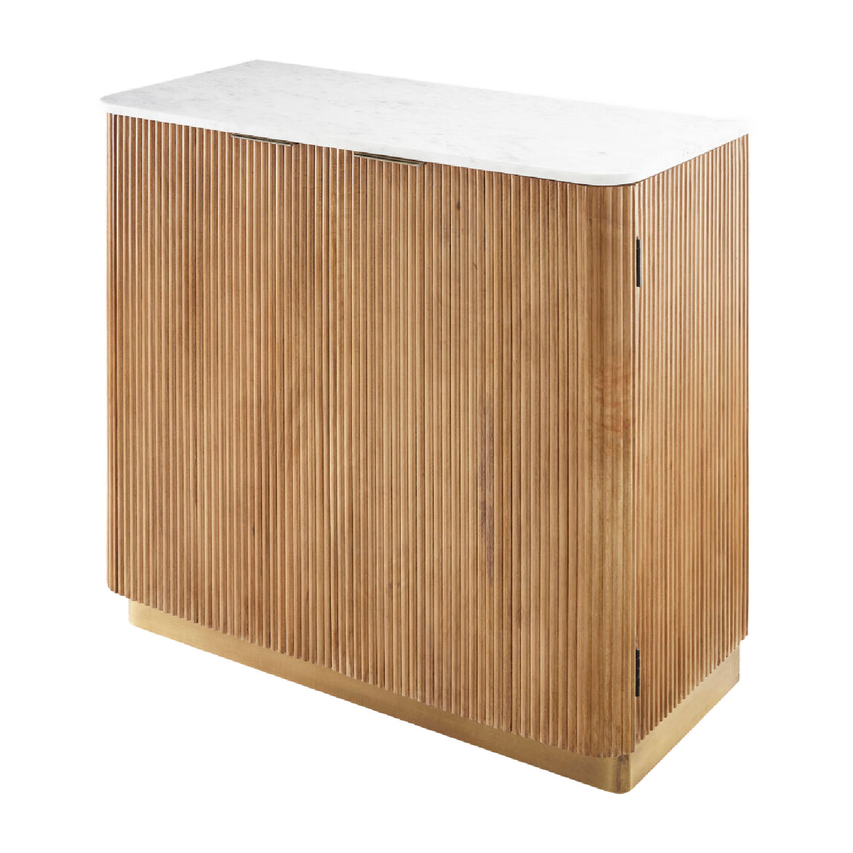 Modern European furniture - Reeded Wood 2-Door Cabinet - www.oroa.com | Oroa.com