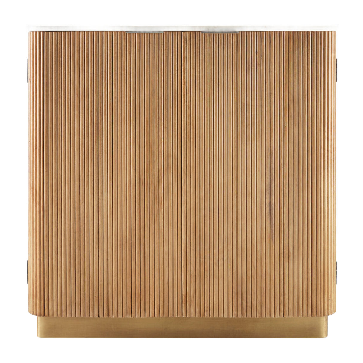 Modern European furniture - Reeded Wood 2-Door Cabinet - www.oroa.com | Oroa.com