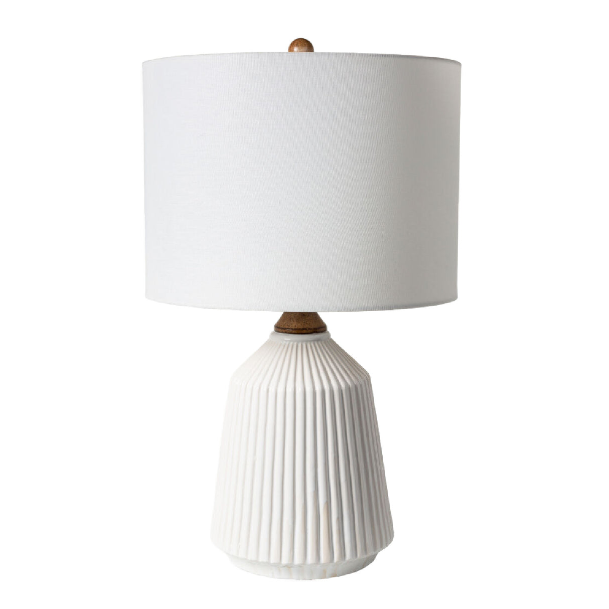 Modern European furniture - Reeded Glazed Ceramic Table Lamp - www.oroa.com | Oroa.com