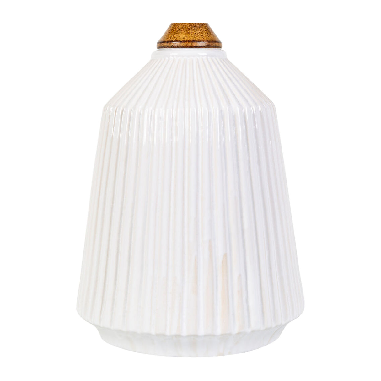 Modern European furniture - Reeded Glazed Ceramic Table Lamp - www.oroa.com | Oroa.com