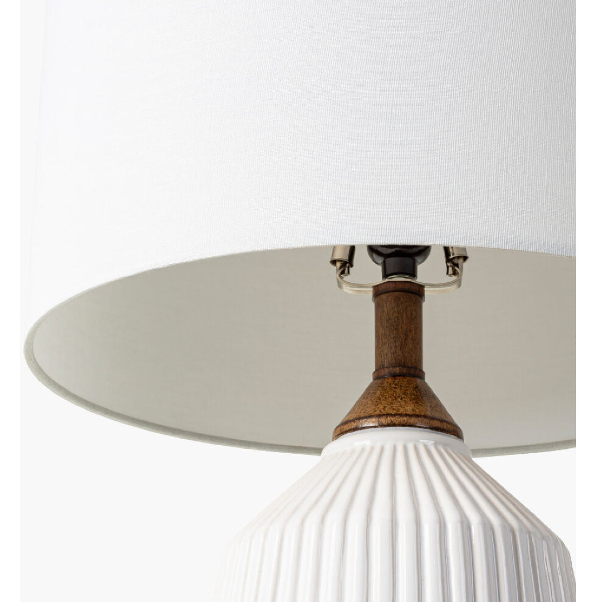 Modern European furniture - Reeded Glazed Ceramic Table Lamp - www.oroa.com | Oroa.com